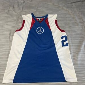 Jordan Kids Red and Blue Athletic Jersey